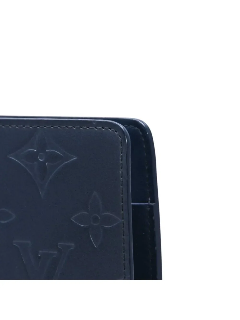 Louis Vuitton Agenda MM Monogram Matte Notebook Cover Metallic Noir Leather